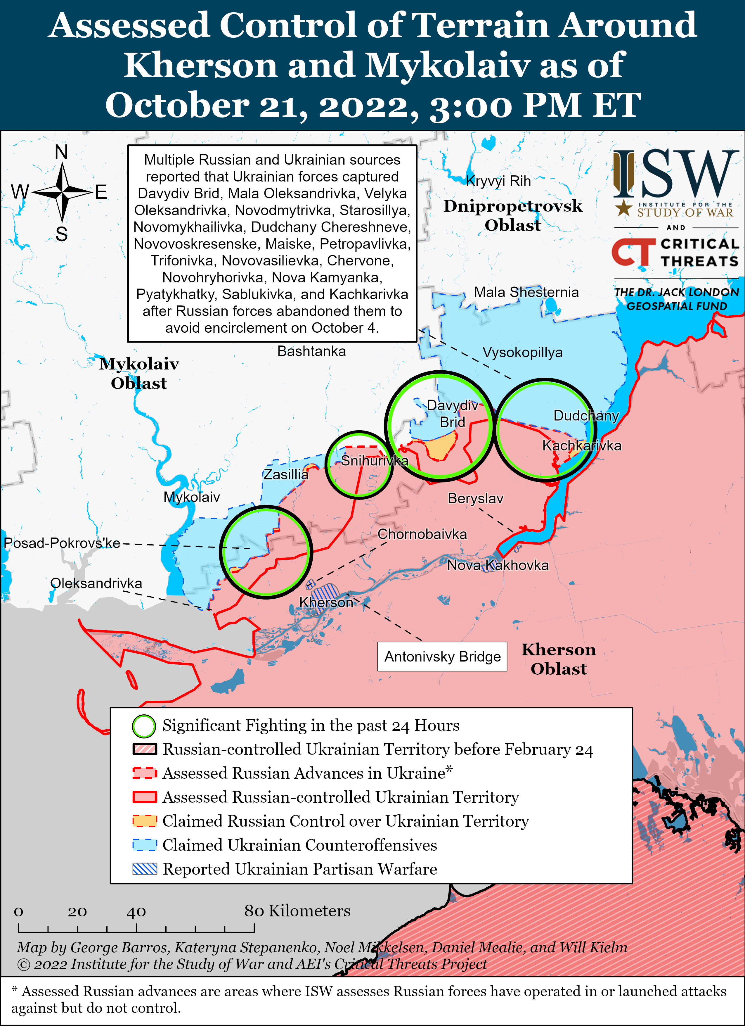 Russian Offensive Campaign Assessment, October 21 | Institute For The ...